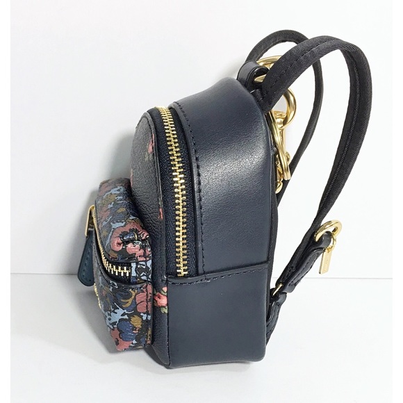 Coach Backpack Keychain Blue Bag Charm NWT - Picture 7 of 8